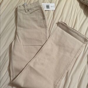 Thakoon Beige High-Waisted Jeans